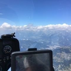 Flugwegposition um 11:51:37: Aufgenommen in der Nähe von Hinterrhein, Schweiz in 3209 Meter